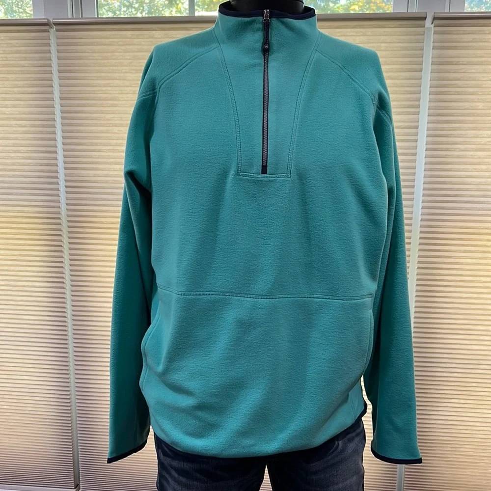 Peter Millar Men's Lily Pad Thermal Flow Micro Fleece Half-Zip - Picture 2 of 8